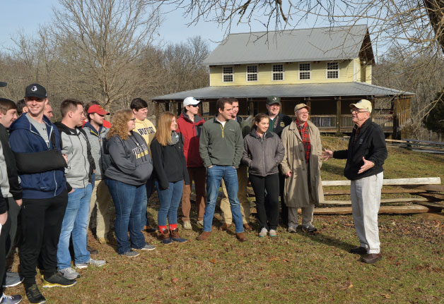 Students at the Musgrove Mill State Historic Site