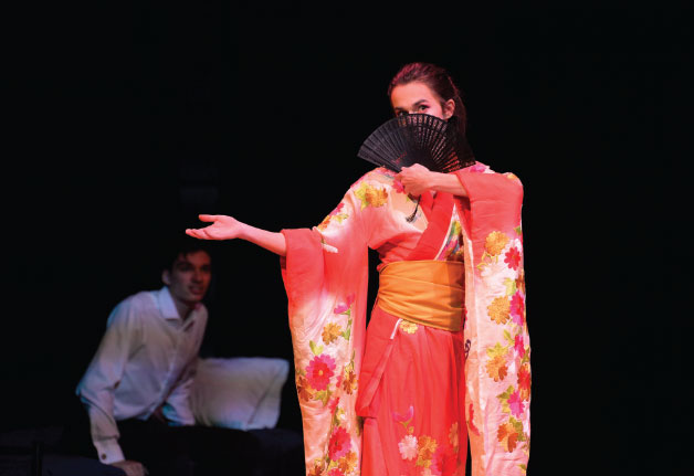 Students in Pulp Theatre produced M. Butterfly during Interim 2018