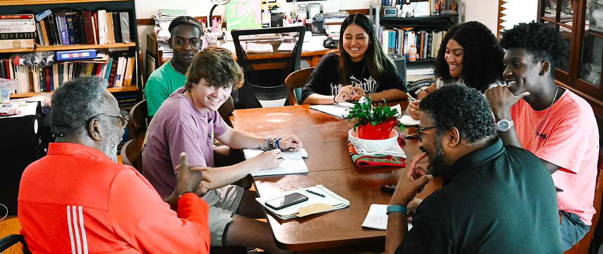 Wofford student researchers enjoyed interviewing Doug Jones ’69, the first Black graduate of the college.